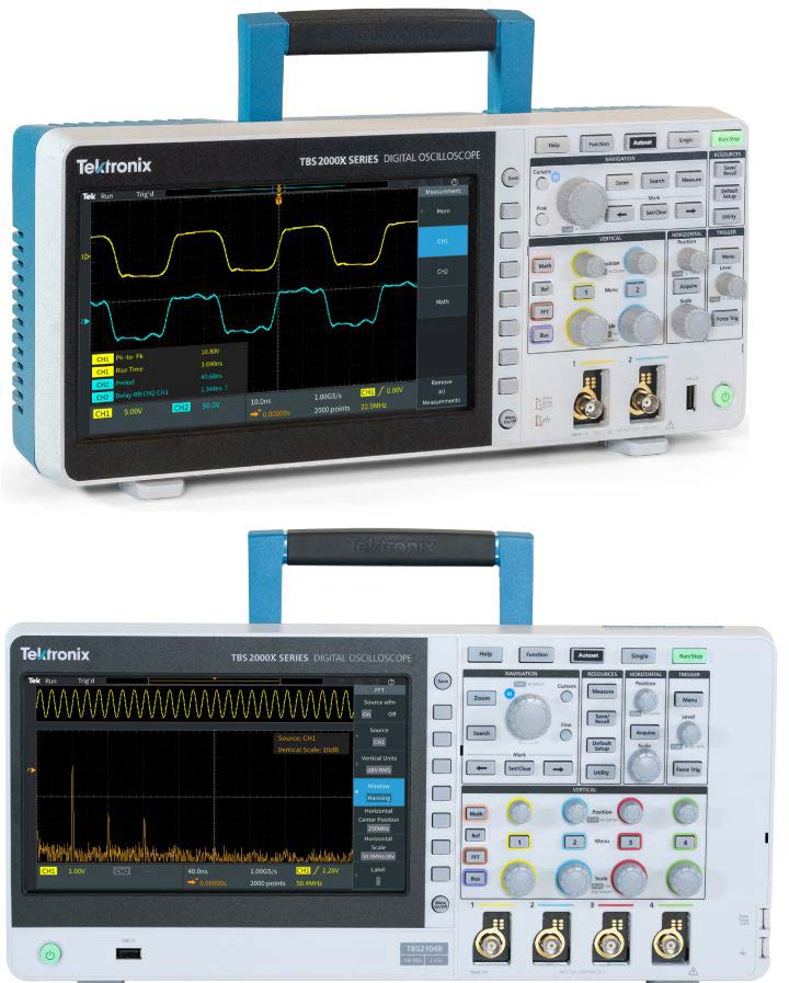 泰克 TBS2000 系列示波器：与多款竞品对比